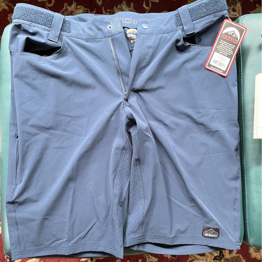 NWT Zoic Edge Mountain Bike shorts navy XL pockets